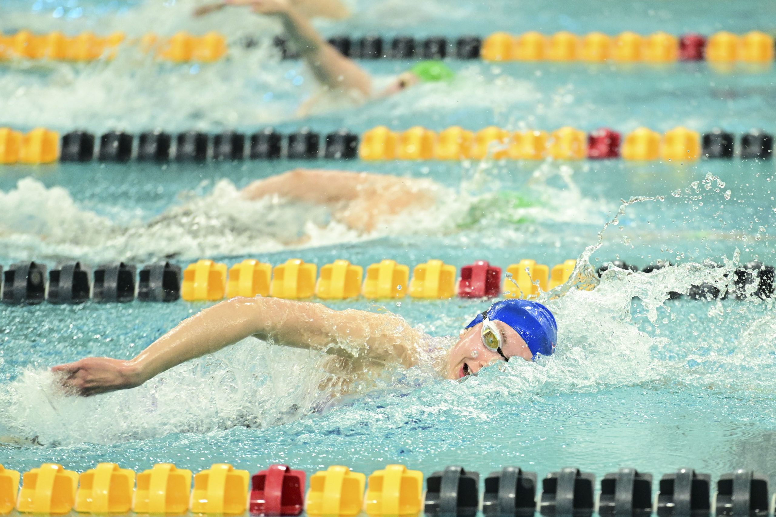 MHS girls take runner-up, Riggs caps high school career at final day of state swim meet